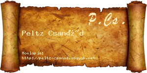 Peltz Csanád névjegykártya